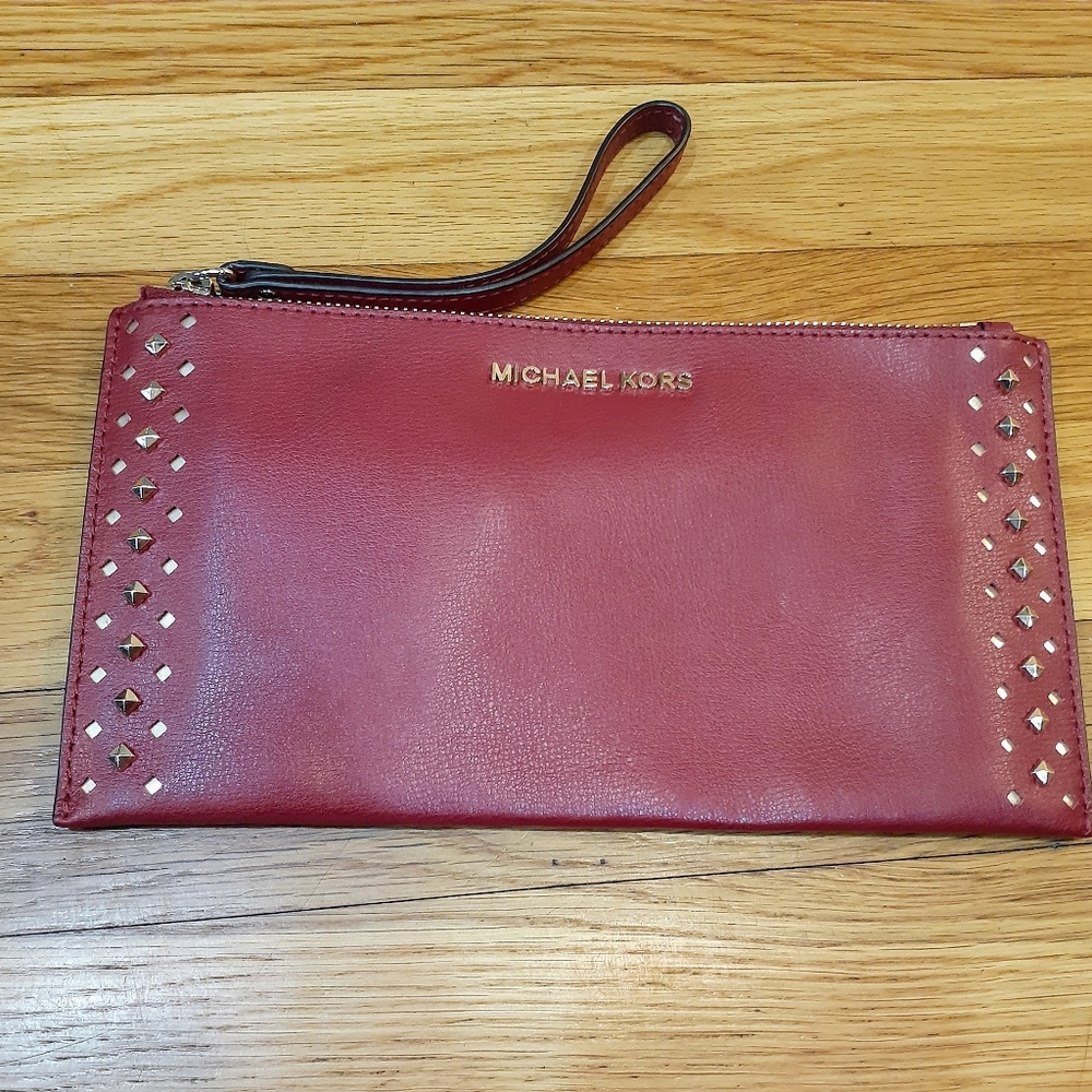 Michael kors Large Jet Set Wristle & Clutch Red OS  Michael kors
